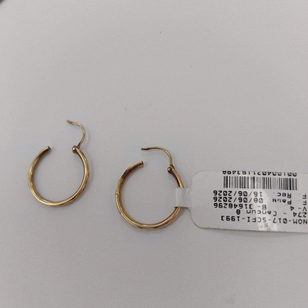 ARRACADAS PAR ORO 14 K 1.5 GRMS (SEMINUEVO)