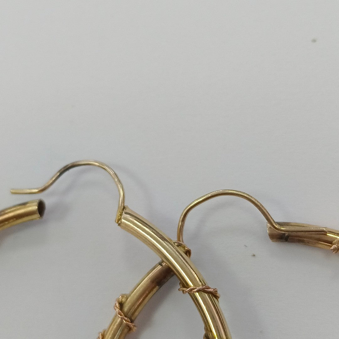 ARRACADAS PAR ORO 10 K 6.4 GRMS (SEMINUEVO)