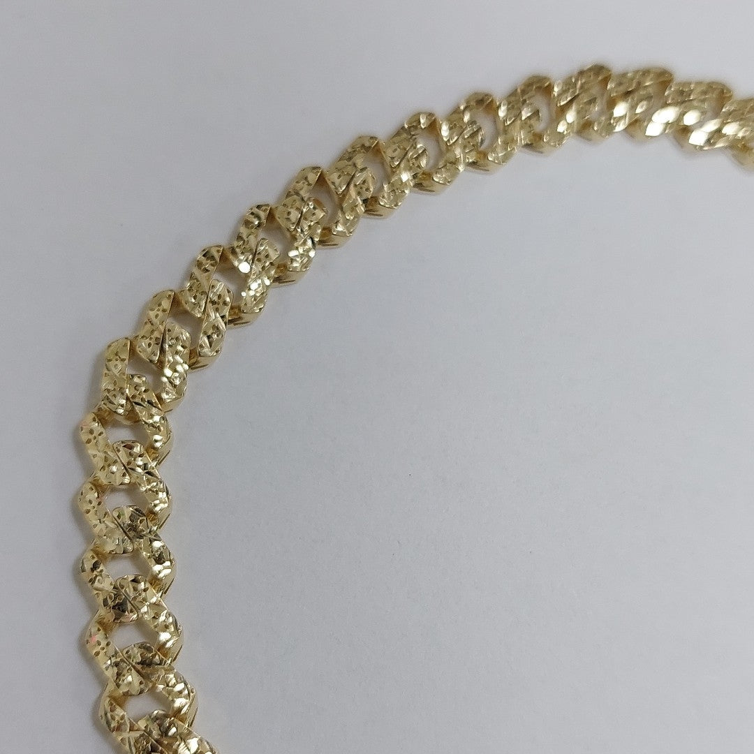 PULSERA CABALLERO MONACO ORO 14K 8.1 (NUEVO)