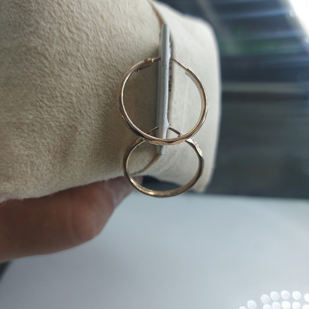 PAR ARRACADAS FACETADA PLATA .925 2.1 GR (NUEVO)