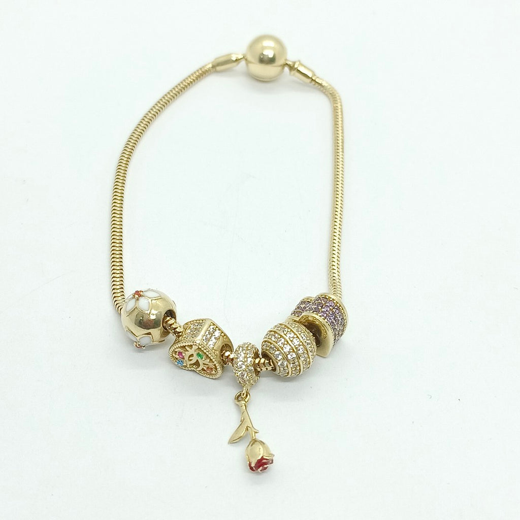 PULSERA CHARM ORO 14K 10.8 (NUEVO)