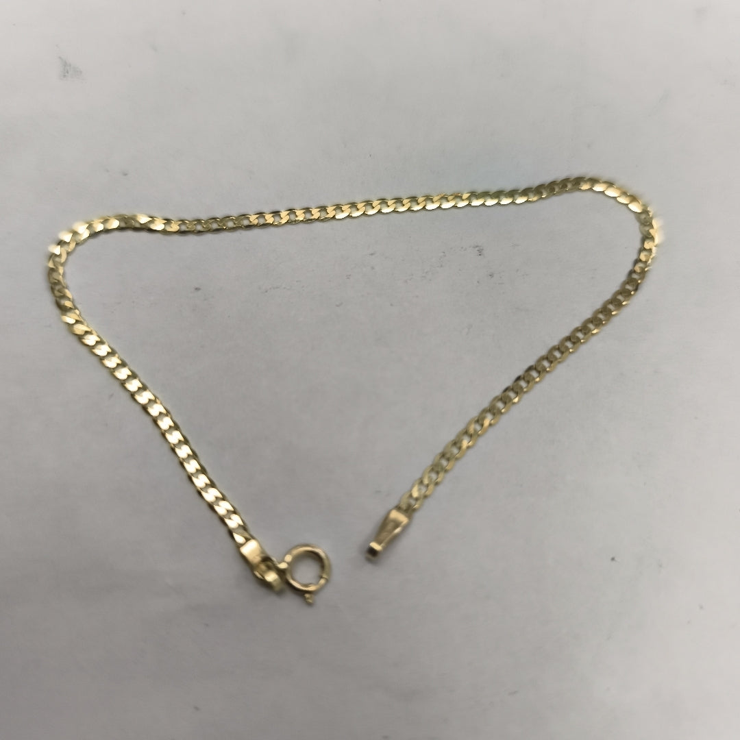 PULSERAS DAMA BARBADA AMARILLA ORO 14K 1.2 (NUEVO)