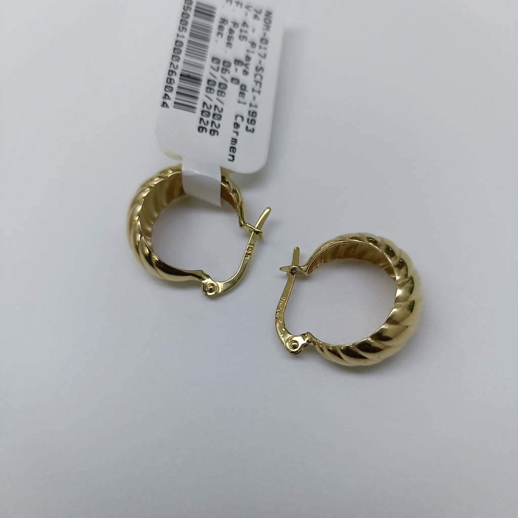 ARRACADAS ORO 14K 2.4 (NUEVO)
