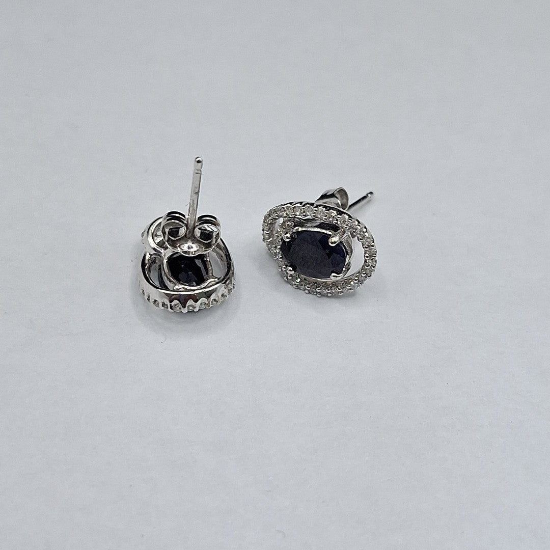BROQUELES PAR ORO, ORO BLANCO 14 K 2.8 GRMS (SEMINUEVO)
