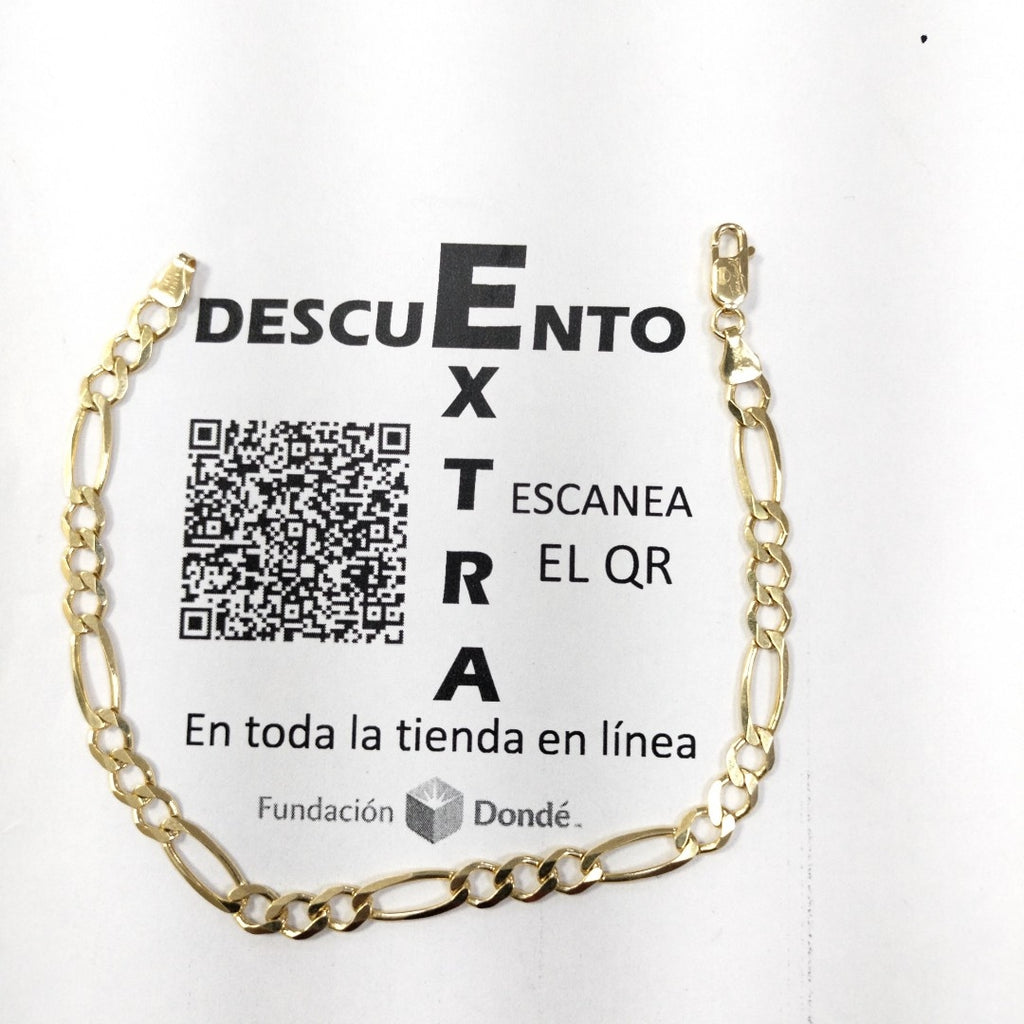 PULSERAS CABALLERO CARTIER 3 1 AMARILLA ORO 14K 7.3 (NUEVO)