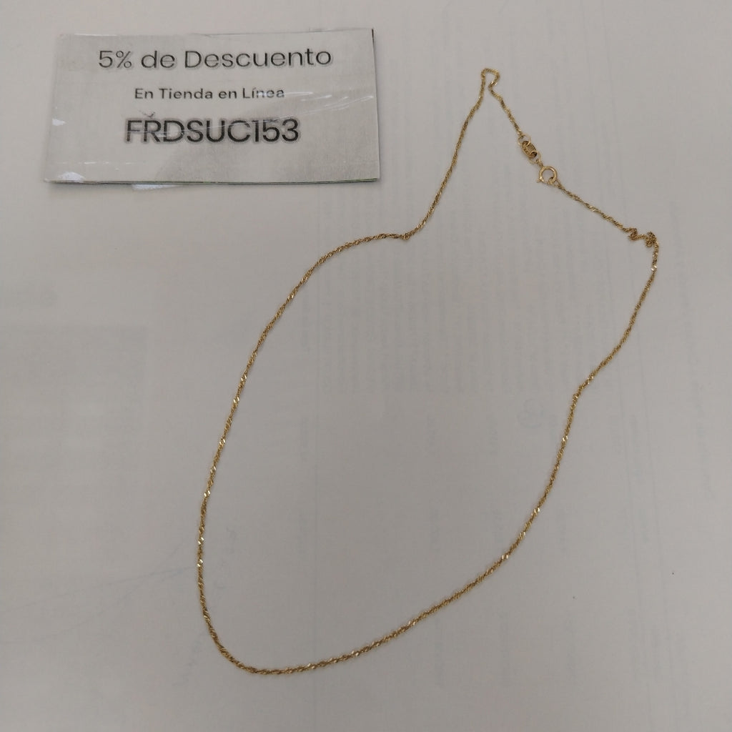 CADENA ORO 10 K 1.1 GRMS (SEMINUEVO)