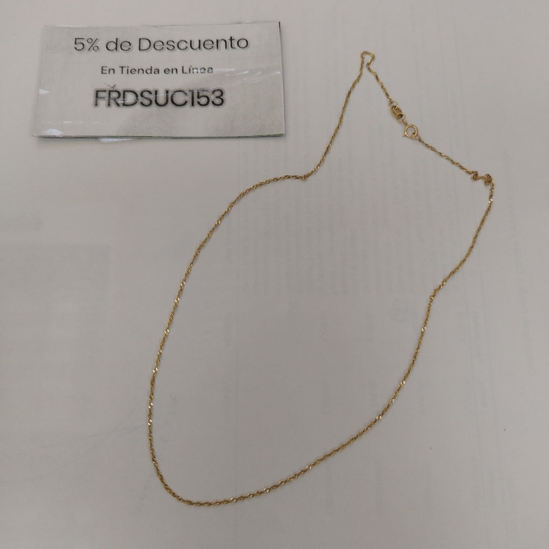 CADENA ORO 10 K 1.1 GRMS (SEMINUEVO)