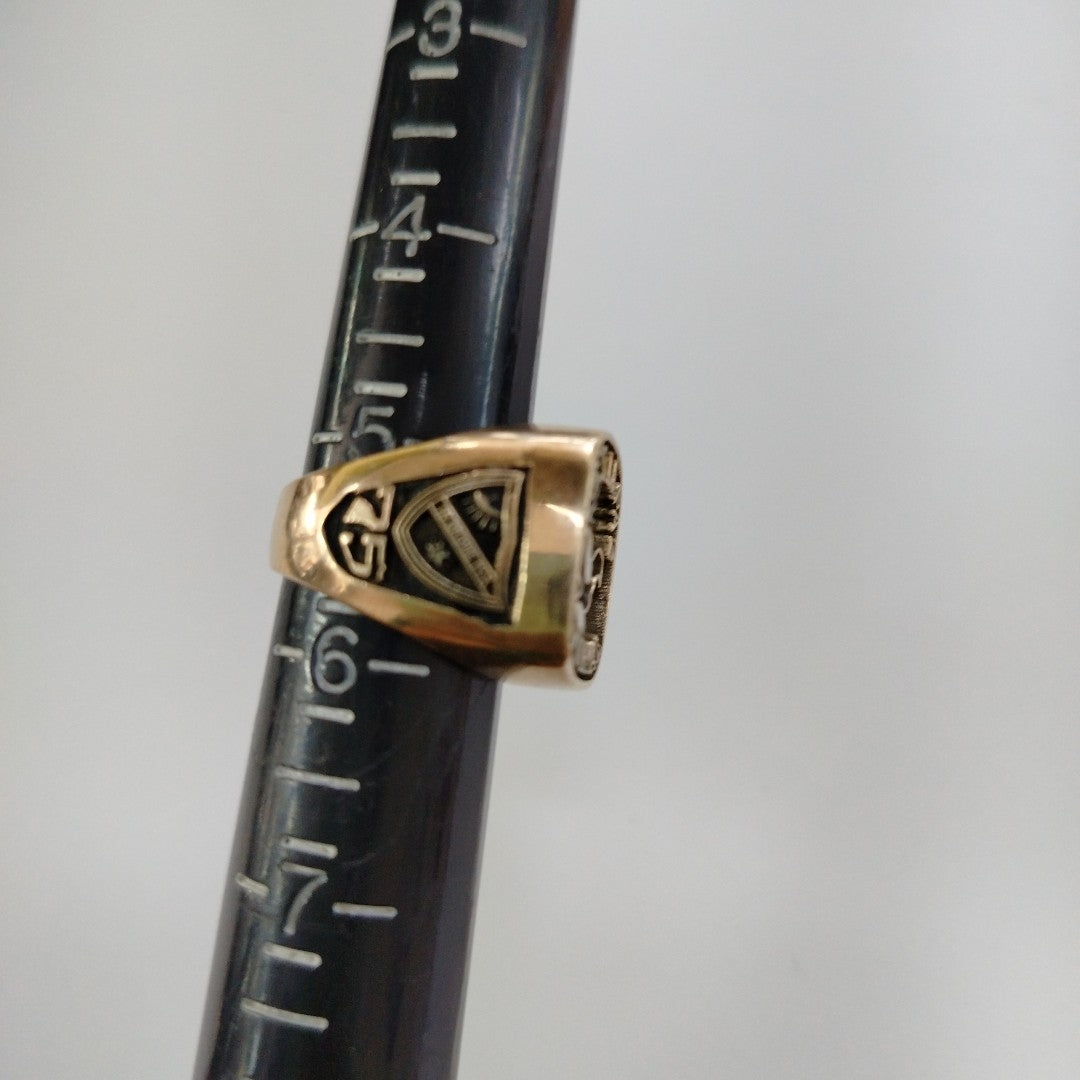 ANILLO DE GRADUACIÓN ORO 8 K 13.8 GRMS (SEMINUEVO)