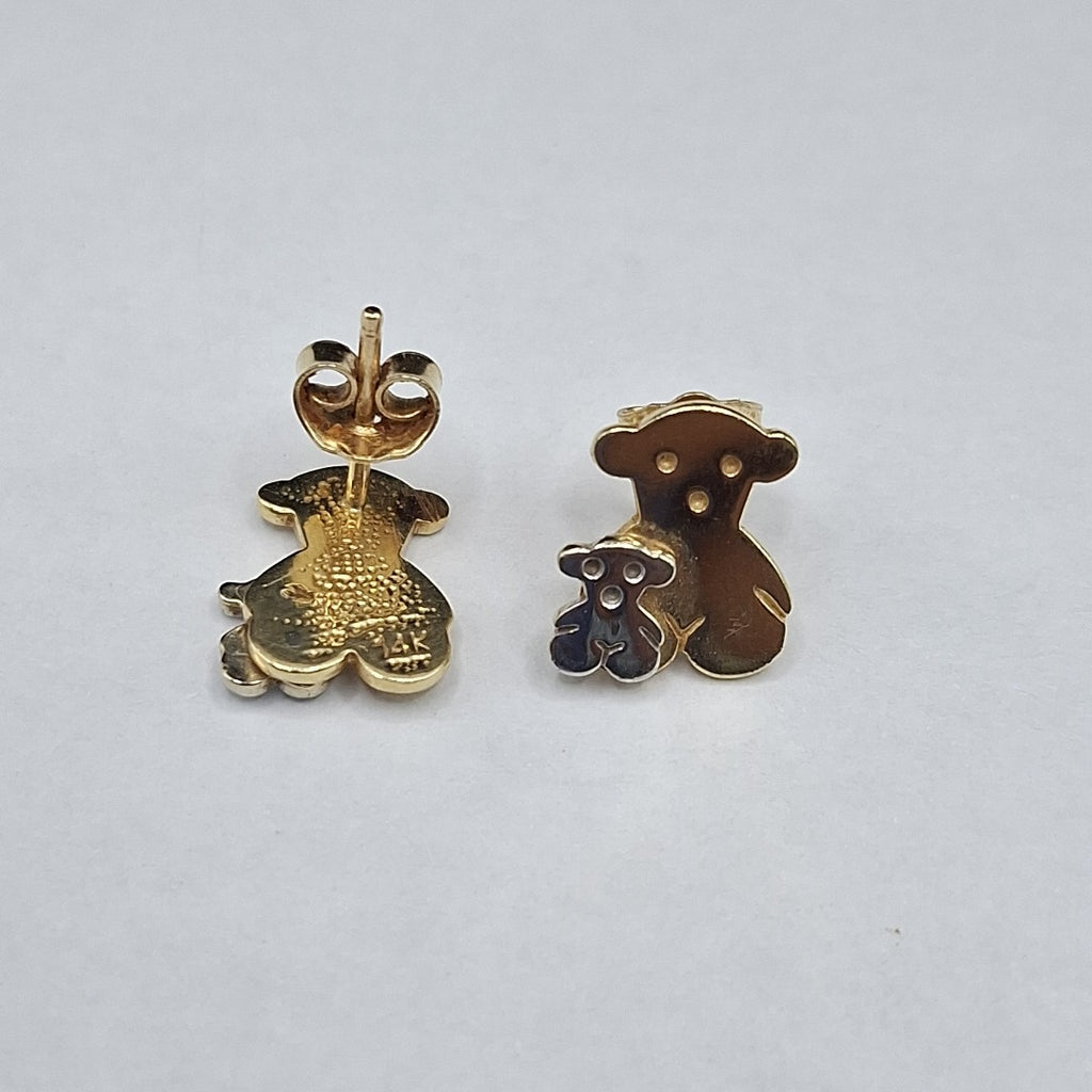 BROQUELES PAR ORO 14 K 2.8 GRMS (SEMINUEVO)