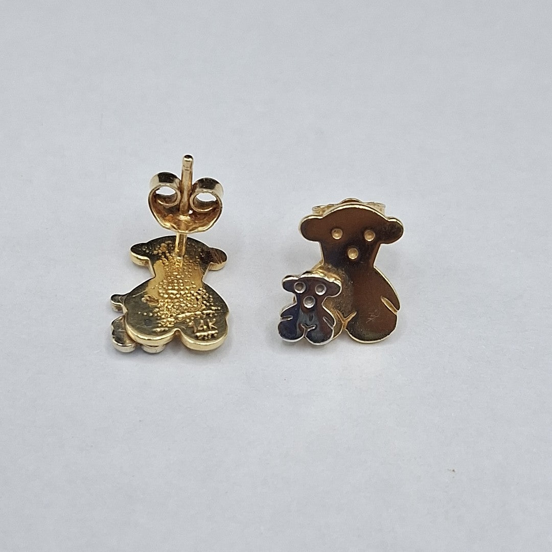 BROQUELES PAR ORO 14 K 2.8 GRMS (SEMINUEVO)