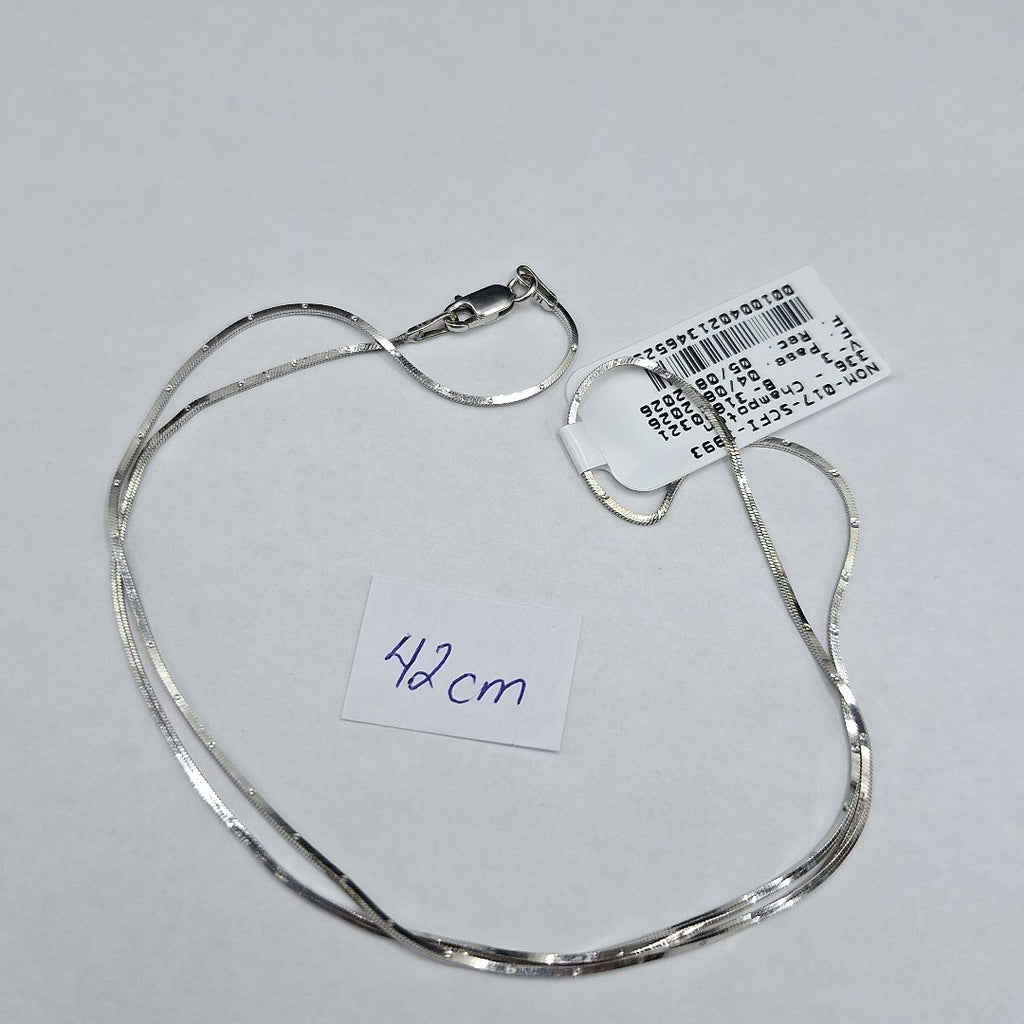 CADENA ORO, ORO BLANCO 14 K 3.5 GRMS (SEMINUEVO)