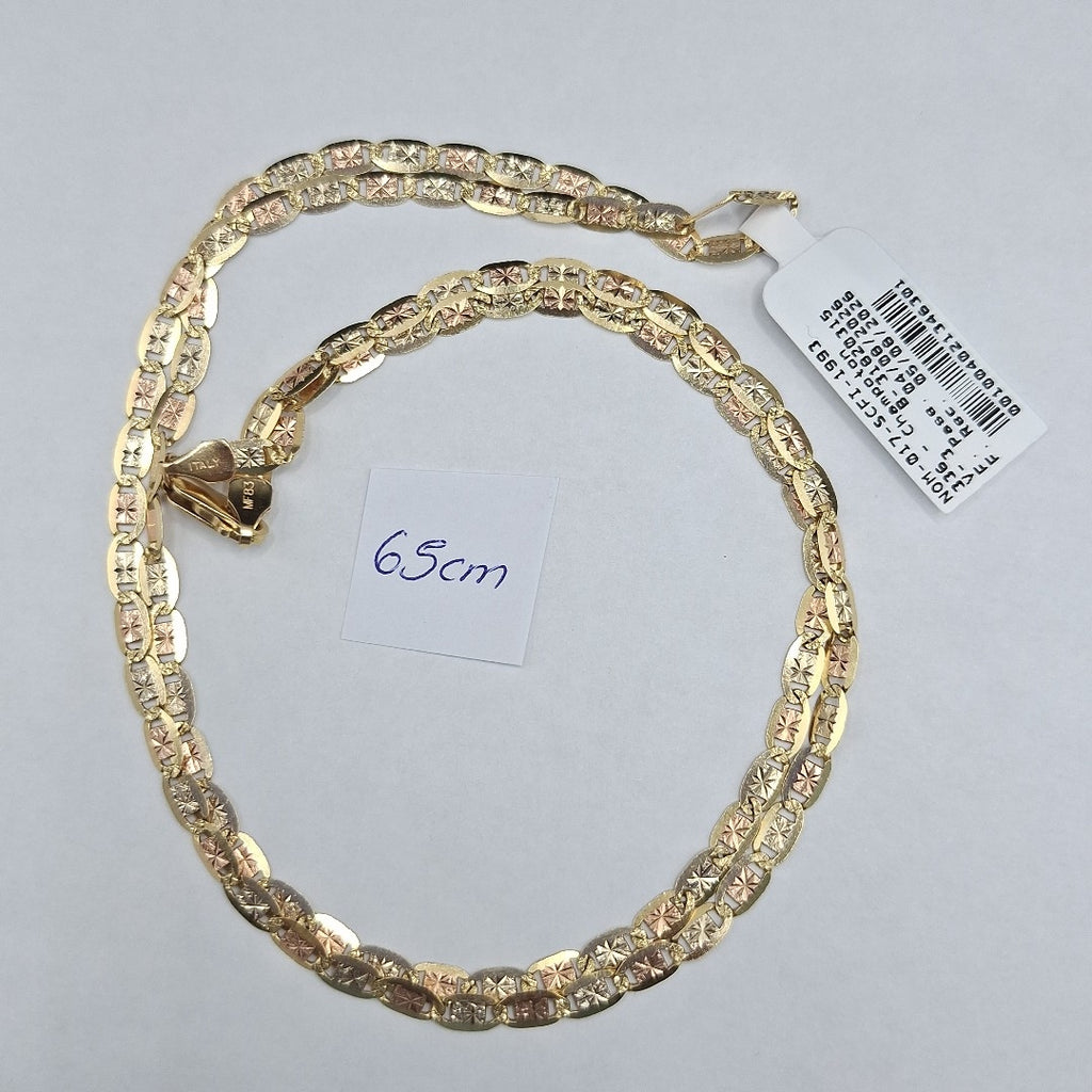 CADENA ORO, ORO COMBINADO 14 K 10.9 GRMS (SEMINUEVO)