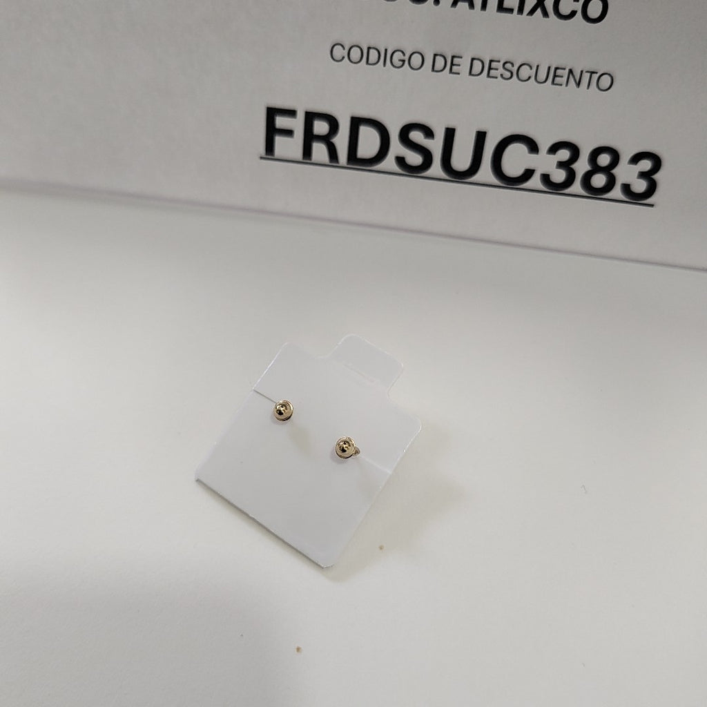 BROQUELES BROQUEL FIG MOÑO C CIRCONIA 14K 0.2441 GR (NUEVO)