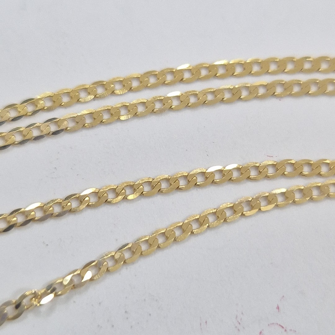 CADENAS BARBADA AMARILLA ORO 14K 2.1 (NUEVO)