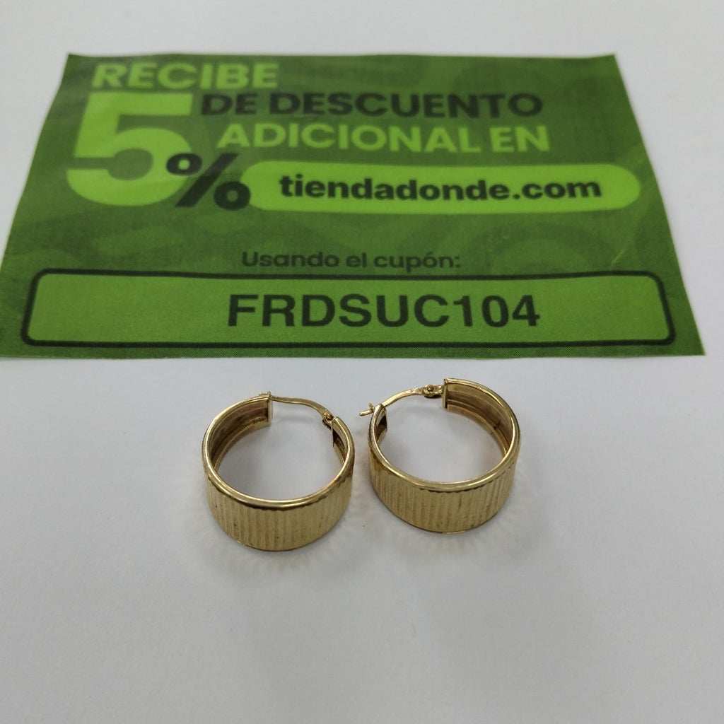 ARRACADAS PAR ORO 14 K 5,40 GRMS (SEMINUEVO)