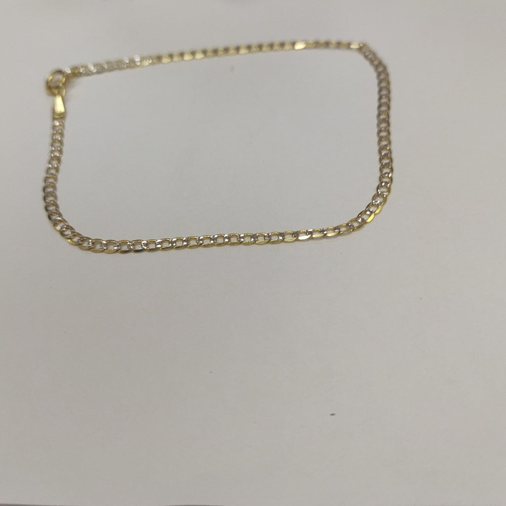 PULSERAS CABALLERO BARBADA AMARILLA ORO 14K 1.7 (NUEVO)