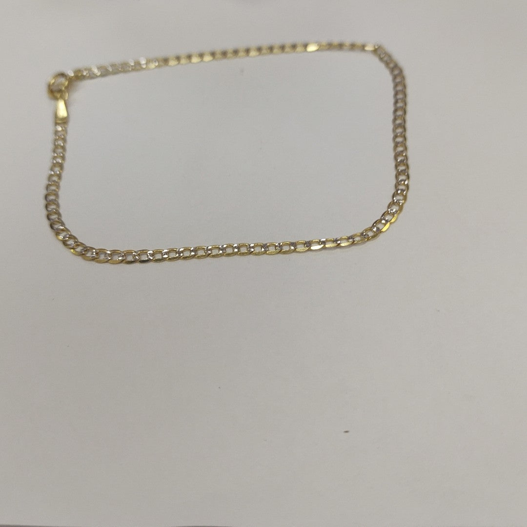 PULSERAS CABALLERO BARBADA AMARILLA ORO 14K 1.7 (NUEVO)