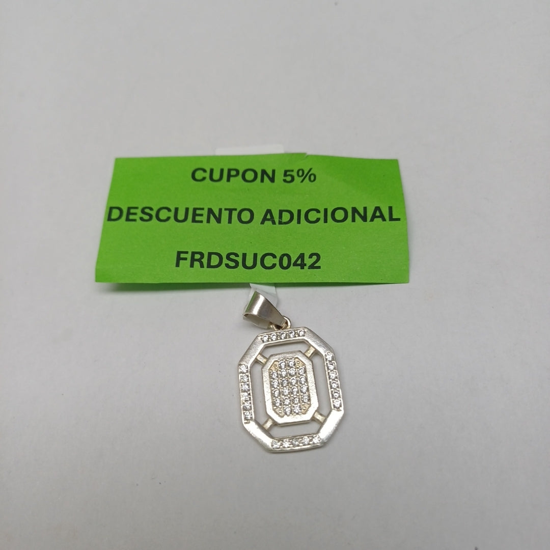 DIJE C/CIRCONIAS PLATA .925 3.4 GR (NUEVO)