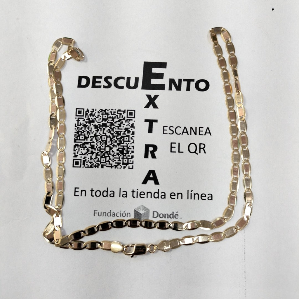 CADENAS VALENTINA/ESPEJO ORO 14K 9.8 (NUEVO)