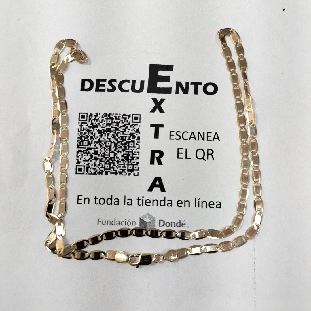 CADENAS VALENTINA/ESPEJO ORO 14K 9.8 (NUEVO)