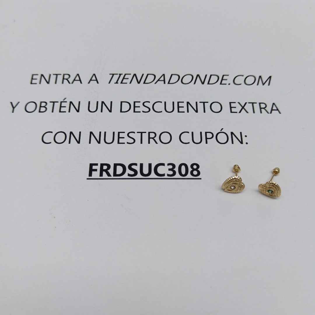 BROQUELES PAR ORO 14 K 0.3 GRMS (SEMINUEVO)