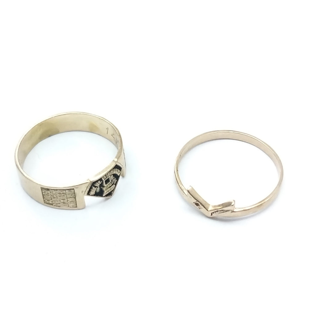 ANILLO DE GRADUACIÓN ORO 14 K 4,00 GRMS (SEMINUEVO)