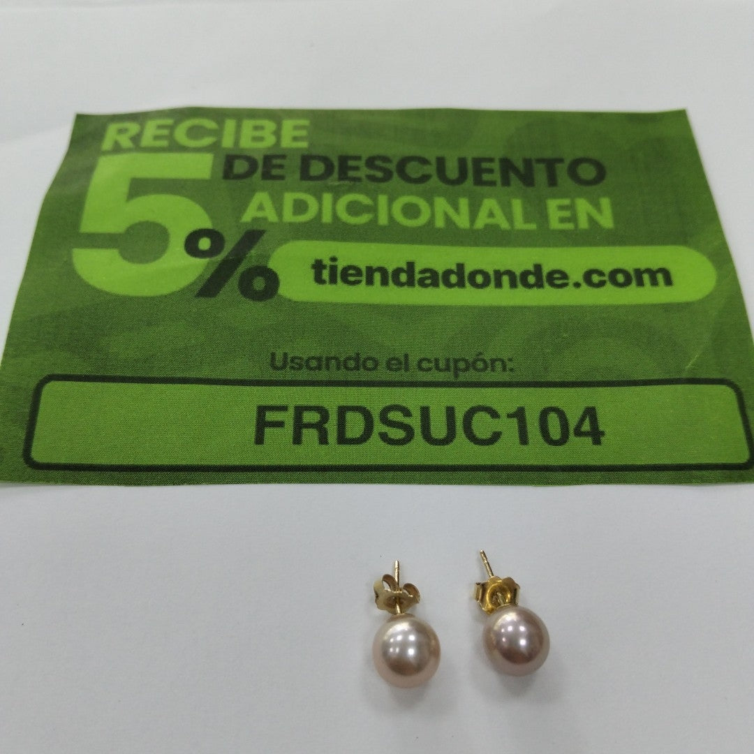 ARETES PAR ORO 14 K 2,10 GRMS (SEMINUEVO)