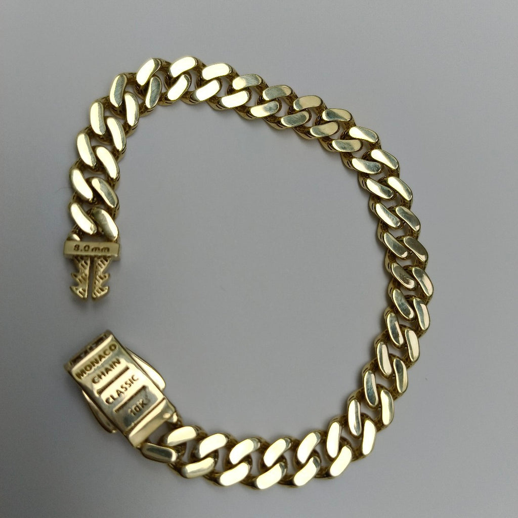 PULSERA MONACO ORO 10K 9.3 (NUEVO)