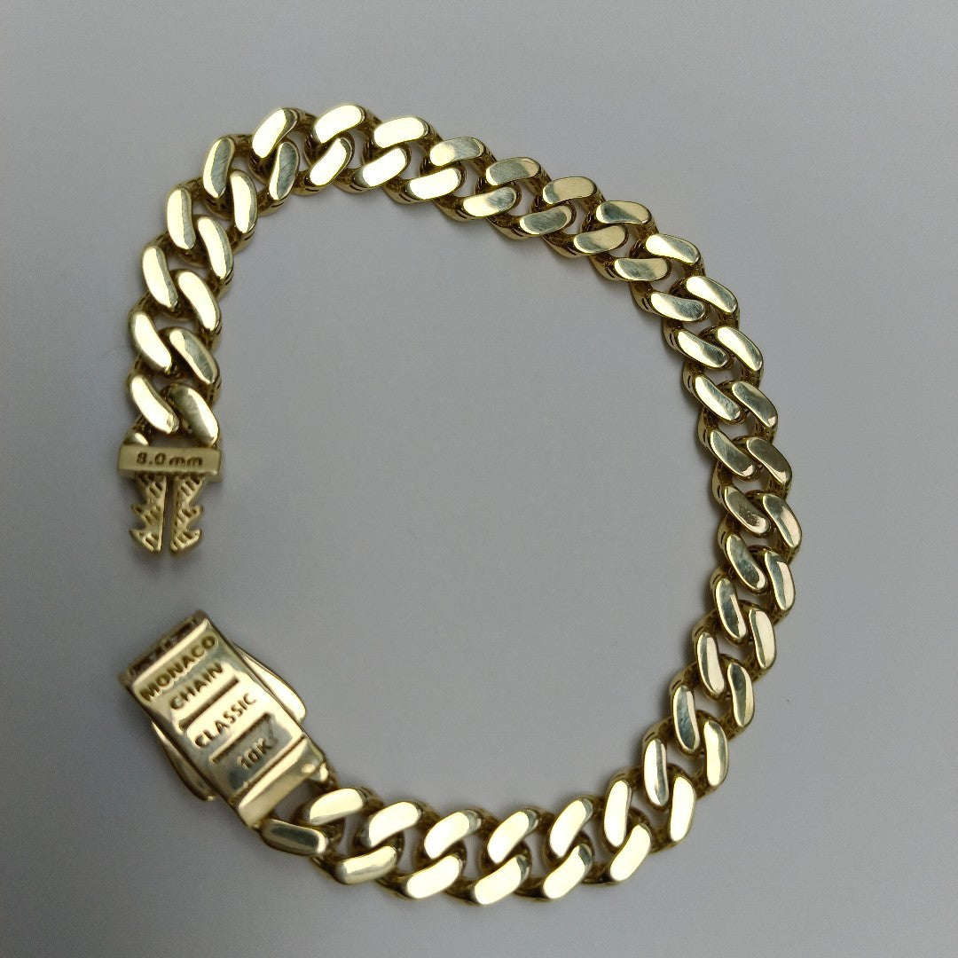 PULSERA MONACO ORO 10K 9.3 (NUEVO)