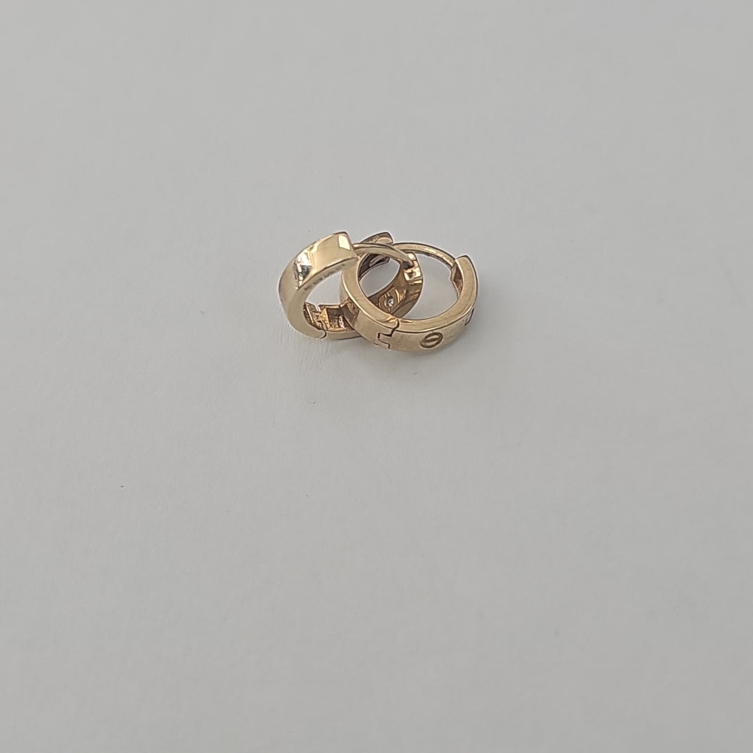 ARRACADAS PAR ORO 10 K 1,80 GRMS (SEMINUEVO)