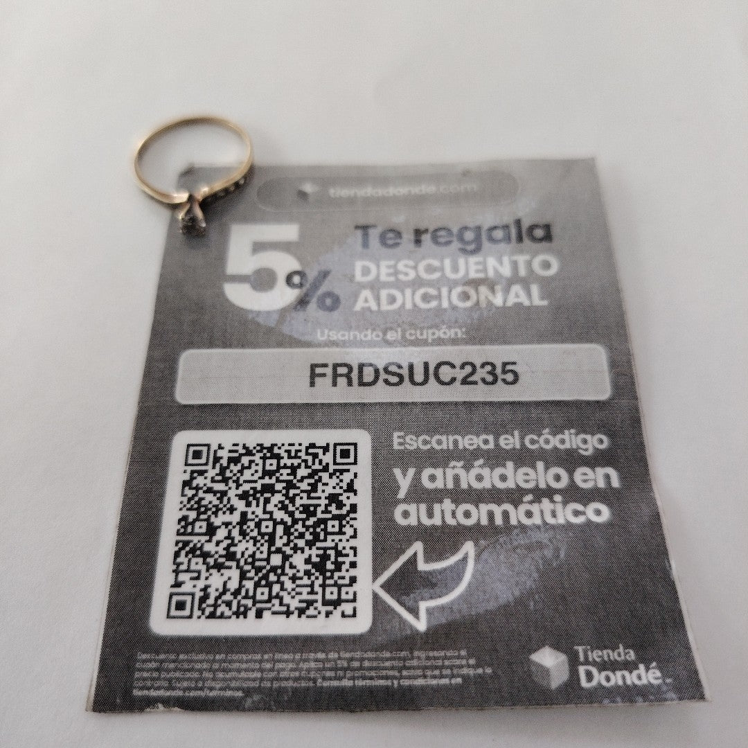 ANILLO ORO 10 K 1,60 GRMS (SEMINUEVO)