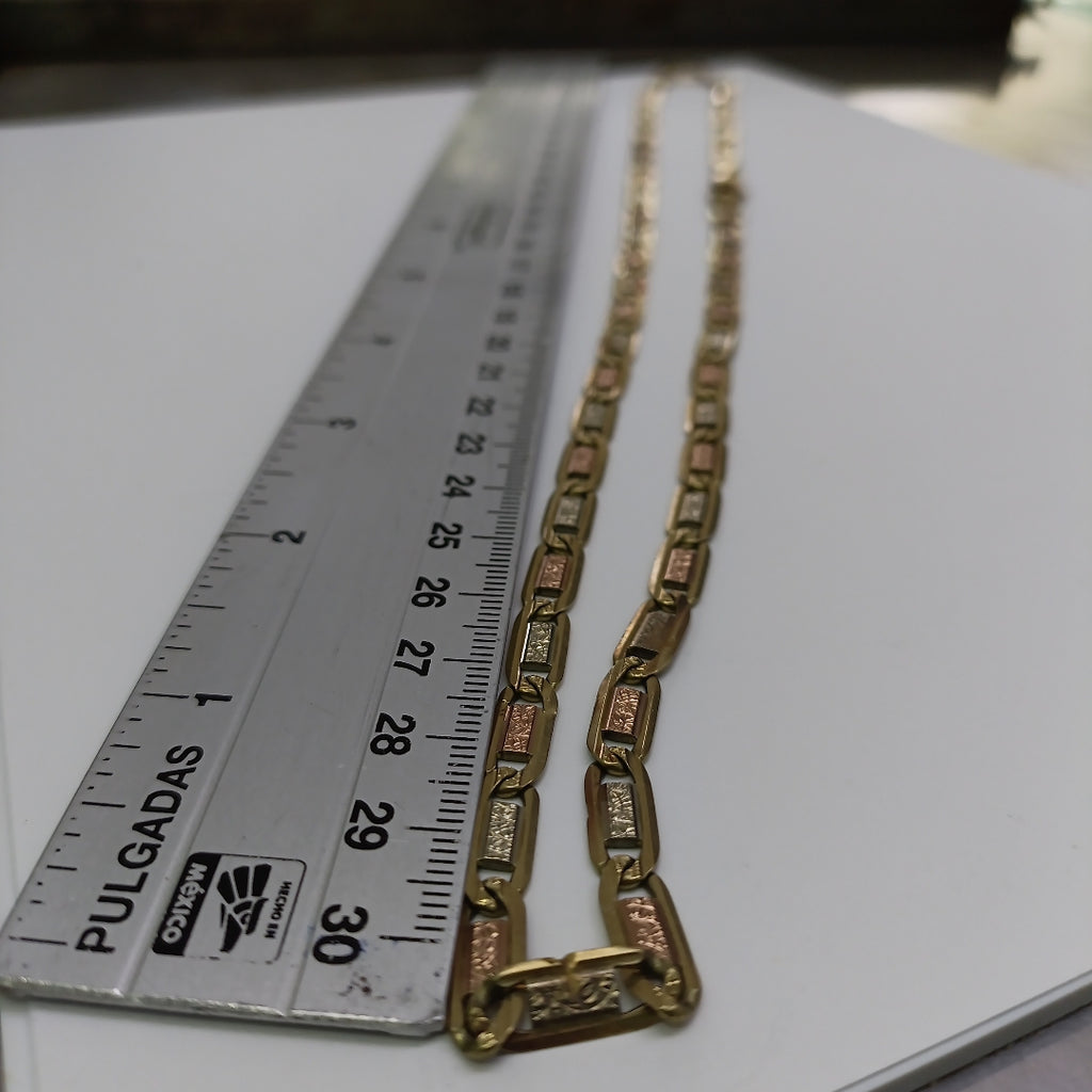 CADENA ORO COMBINADO 10 K 27.2 GRMS (SEMINUEVO)