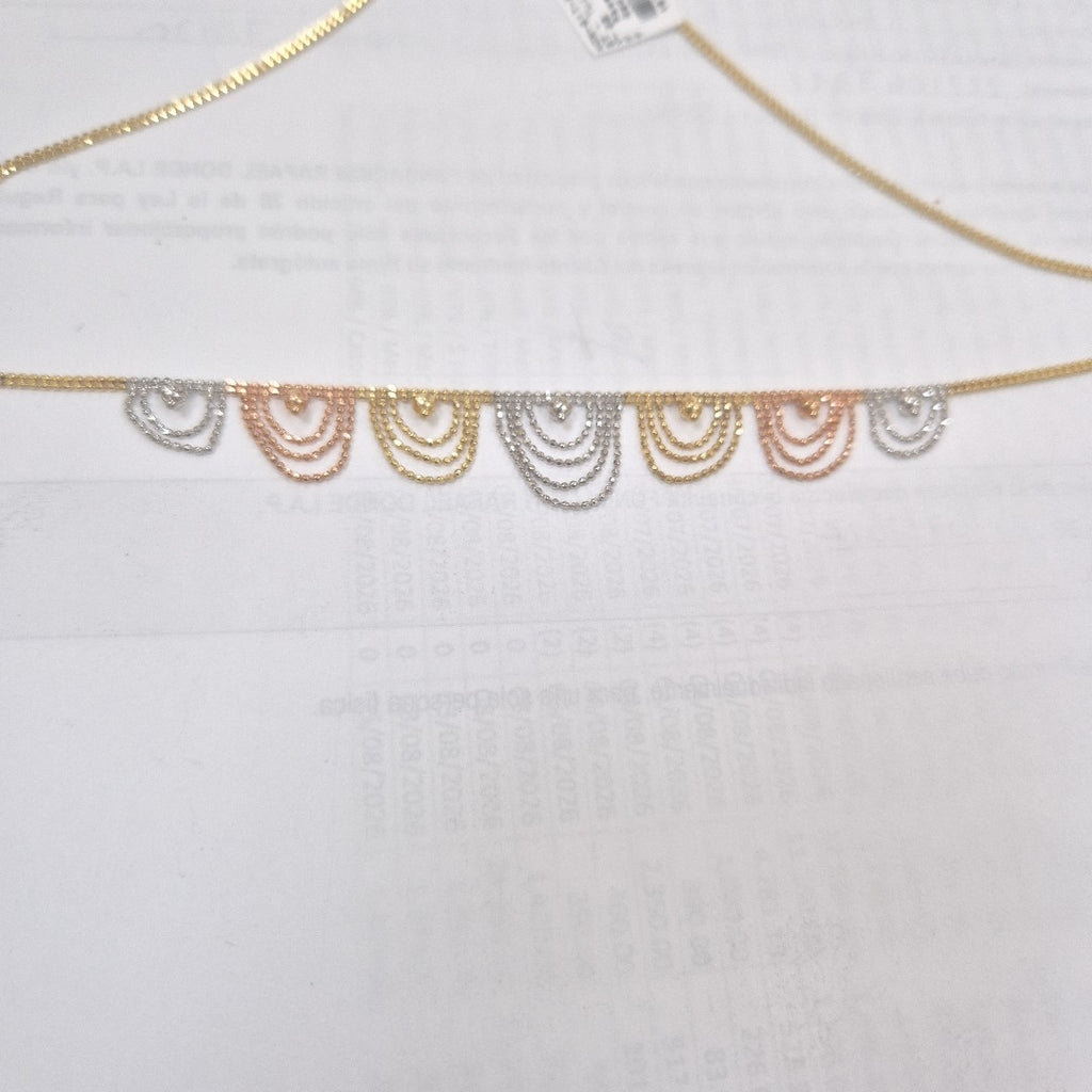 GARGANTILLA ORO,ORO COMBINADO 14 K 5,70 GRMS (SEMINUEVO)