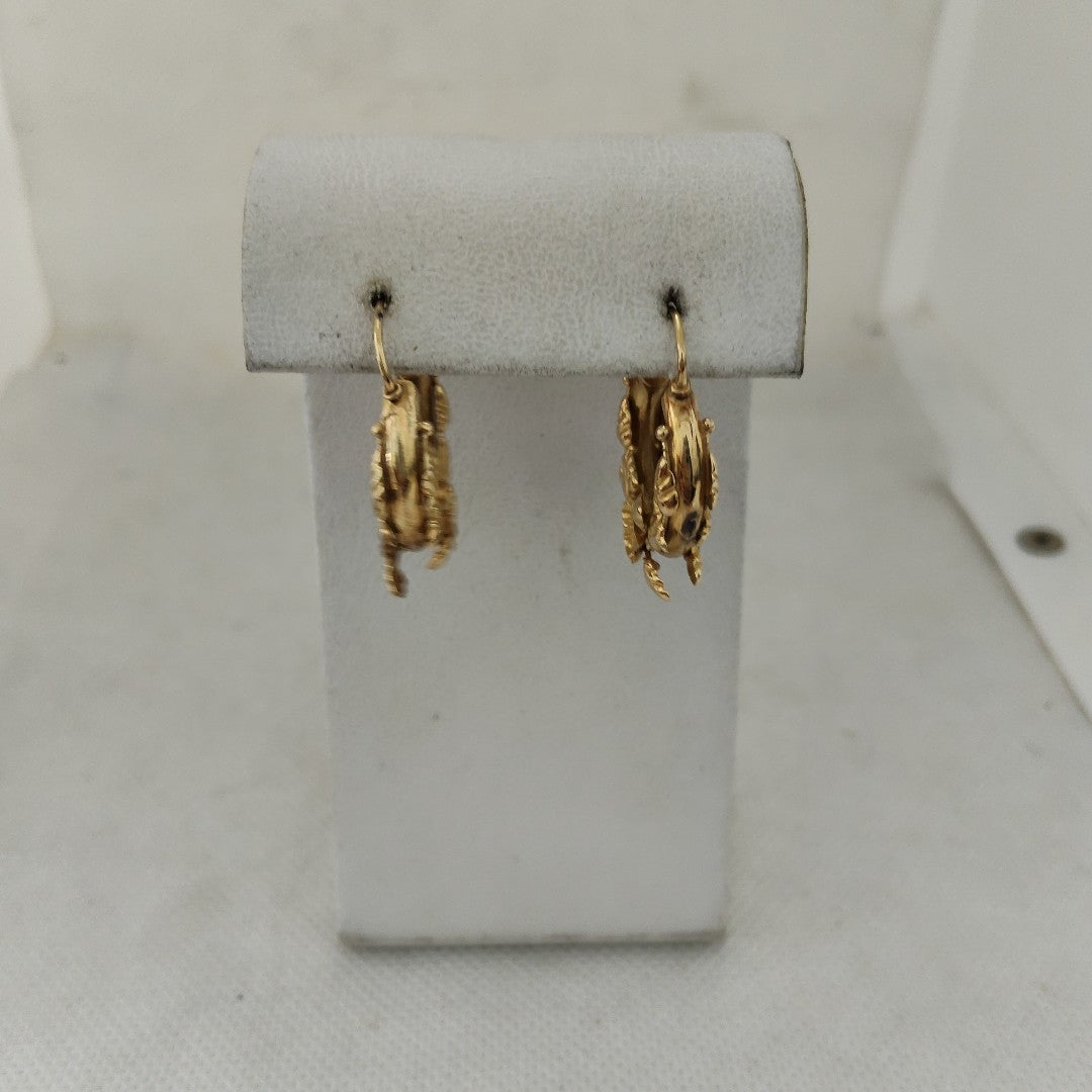 ARRACADAS PAR ORO 14 K 5,40 GRMS (SEMINUEVO)