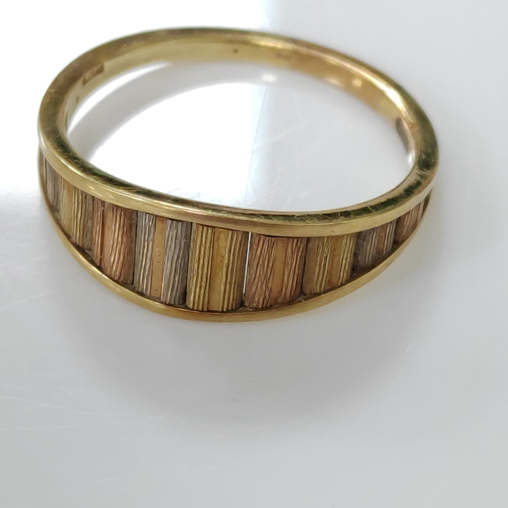 ANILLITO ORO, ORO COMBINADO 14 K 3.4 GRMS (SEMINUEVO)