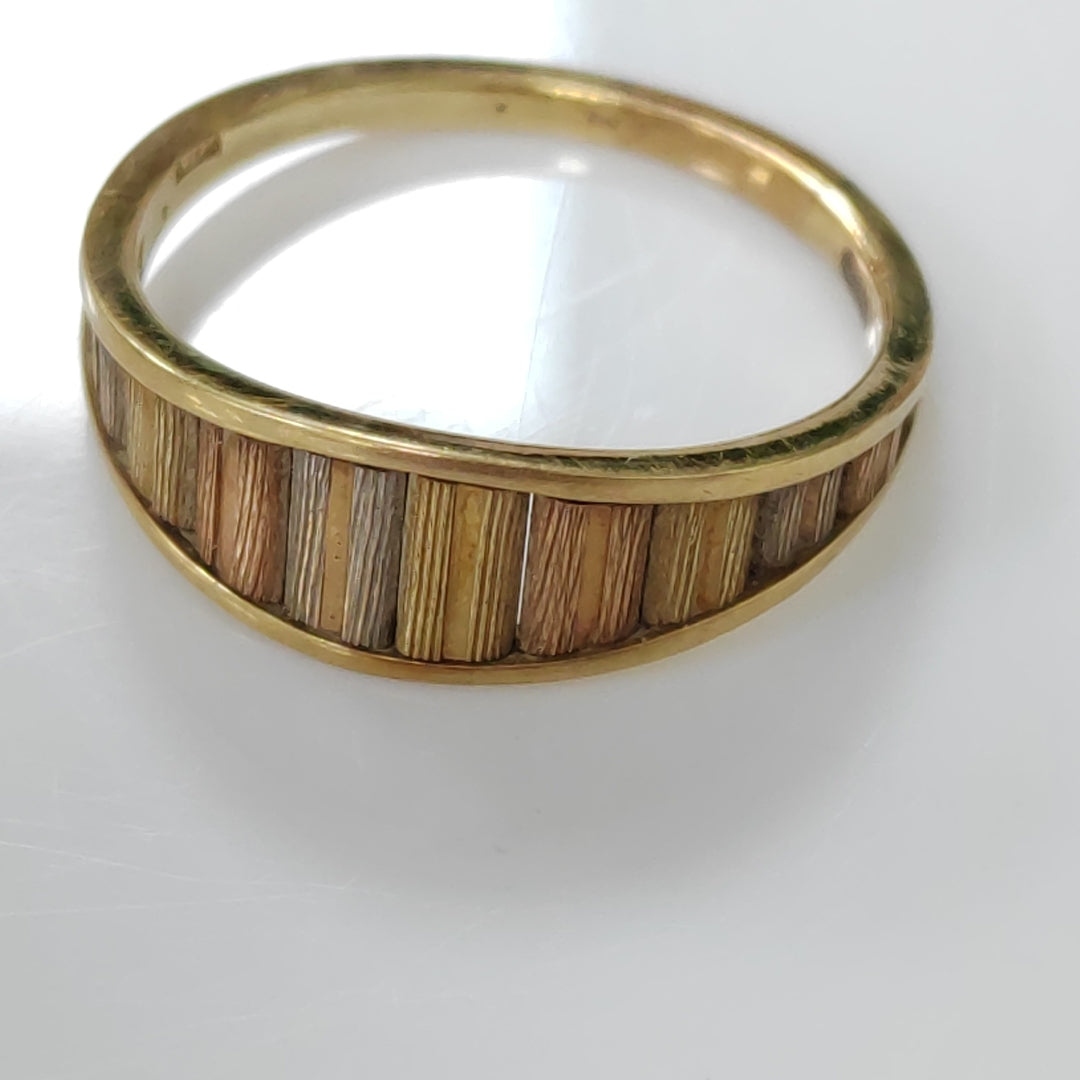 ANILLITO ORO, ORO COMBINADO 14 K 3.4 GRMS (SEMINUEVO)