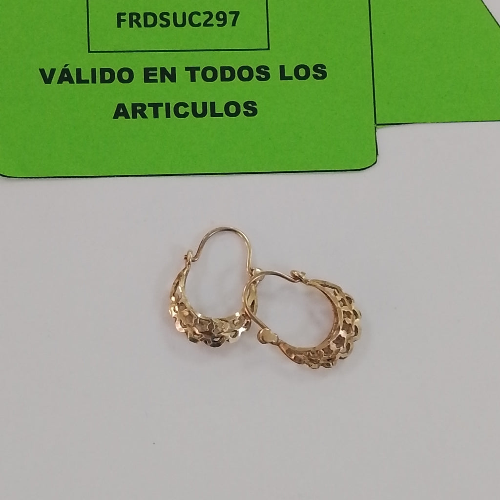 ARRACADAS PAR ORO 10 K 1,50 GRMS (SEMINUEVO)