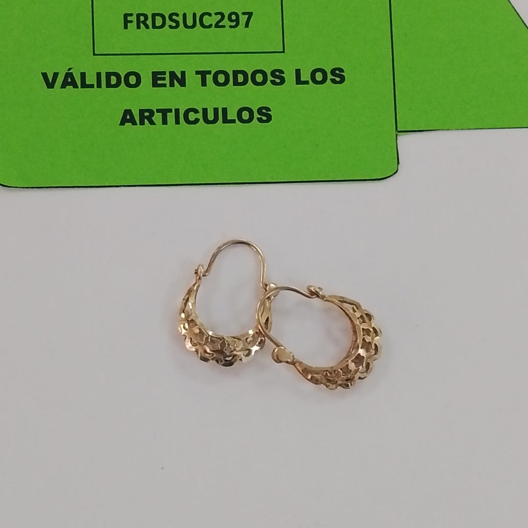 ARRACADAS PAR ORO 10 K 1,50 GRMS (SEMINUEVO)