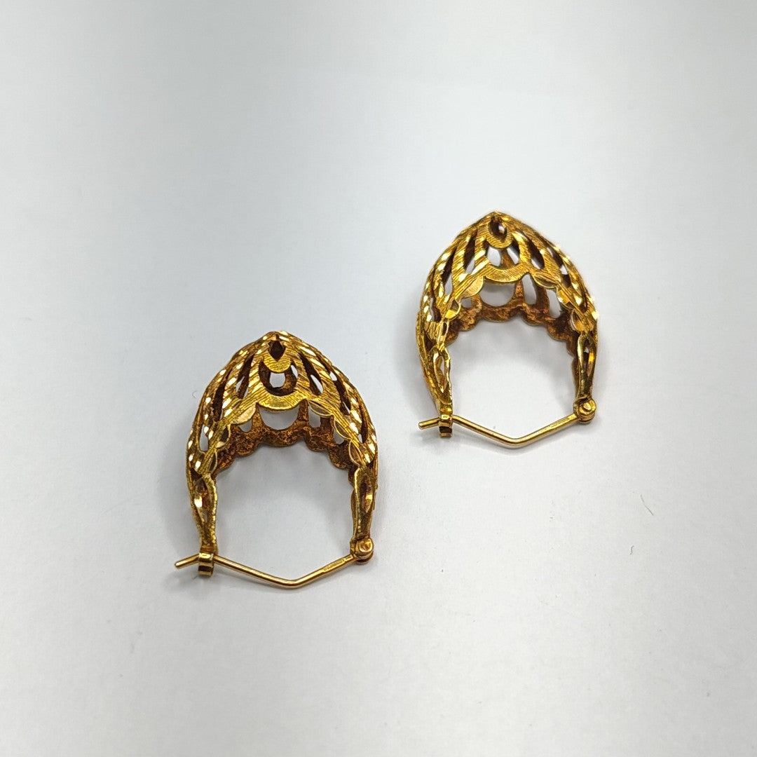 ARRACADAS PAR ORO 14 K 5,00 GRMS (SEMINUEVO)