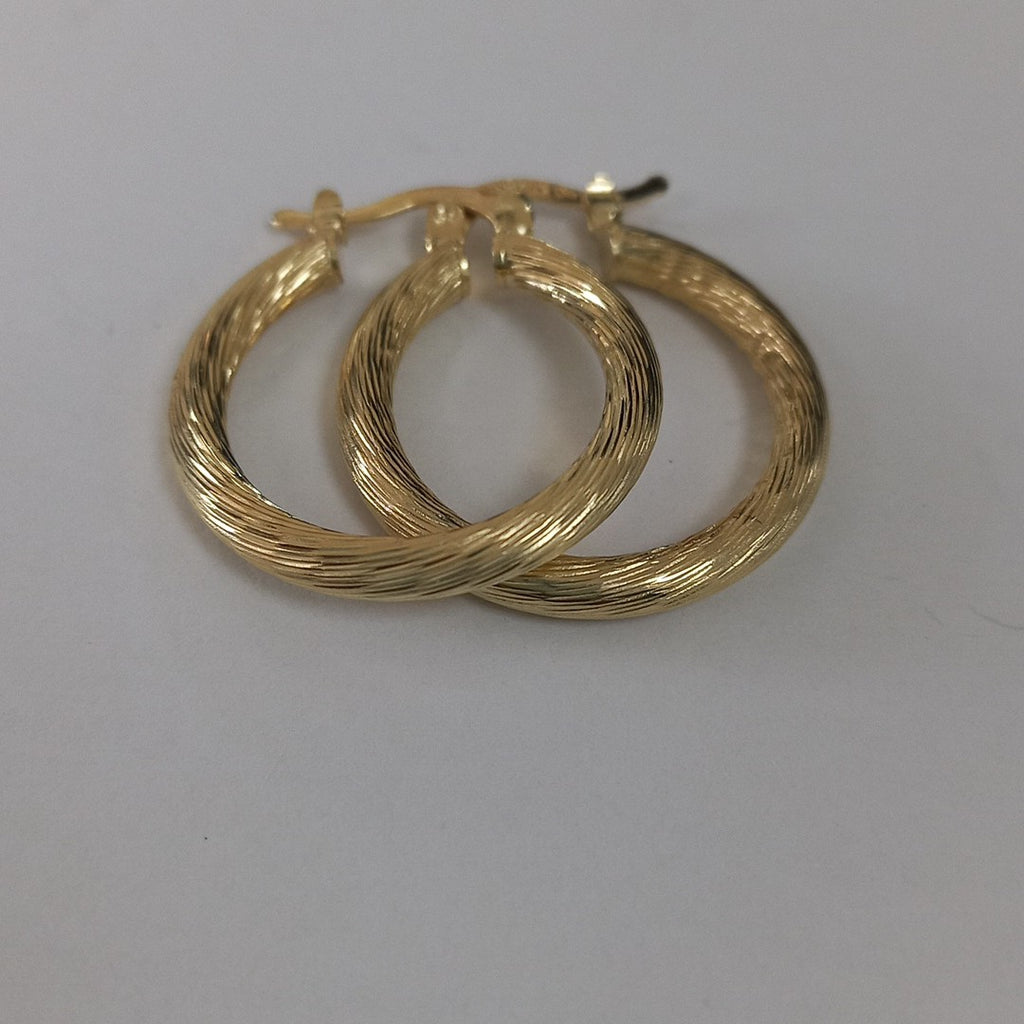 ARETES TEJIDO ARRACADAS ASTRIADAS 14K 2.7 GR (NUEVO)