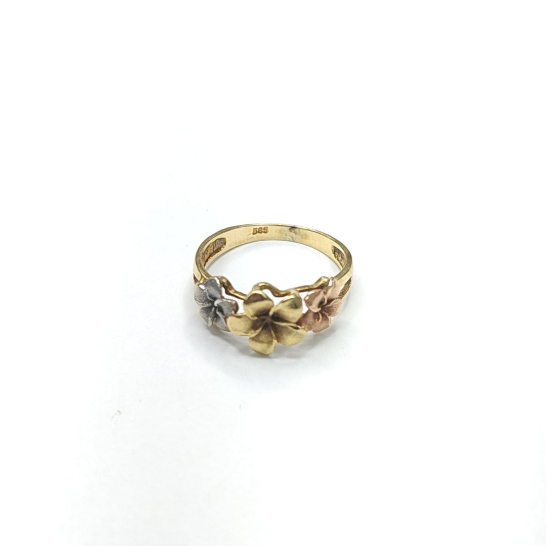 ANILLO ORO 14 K 2.3 GRMS (SEMINUEVO)