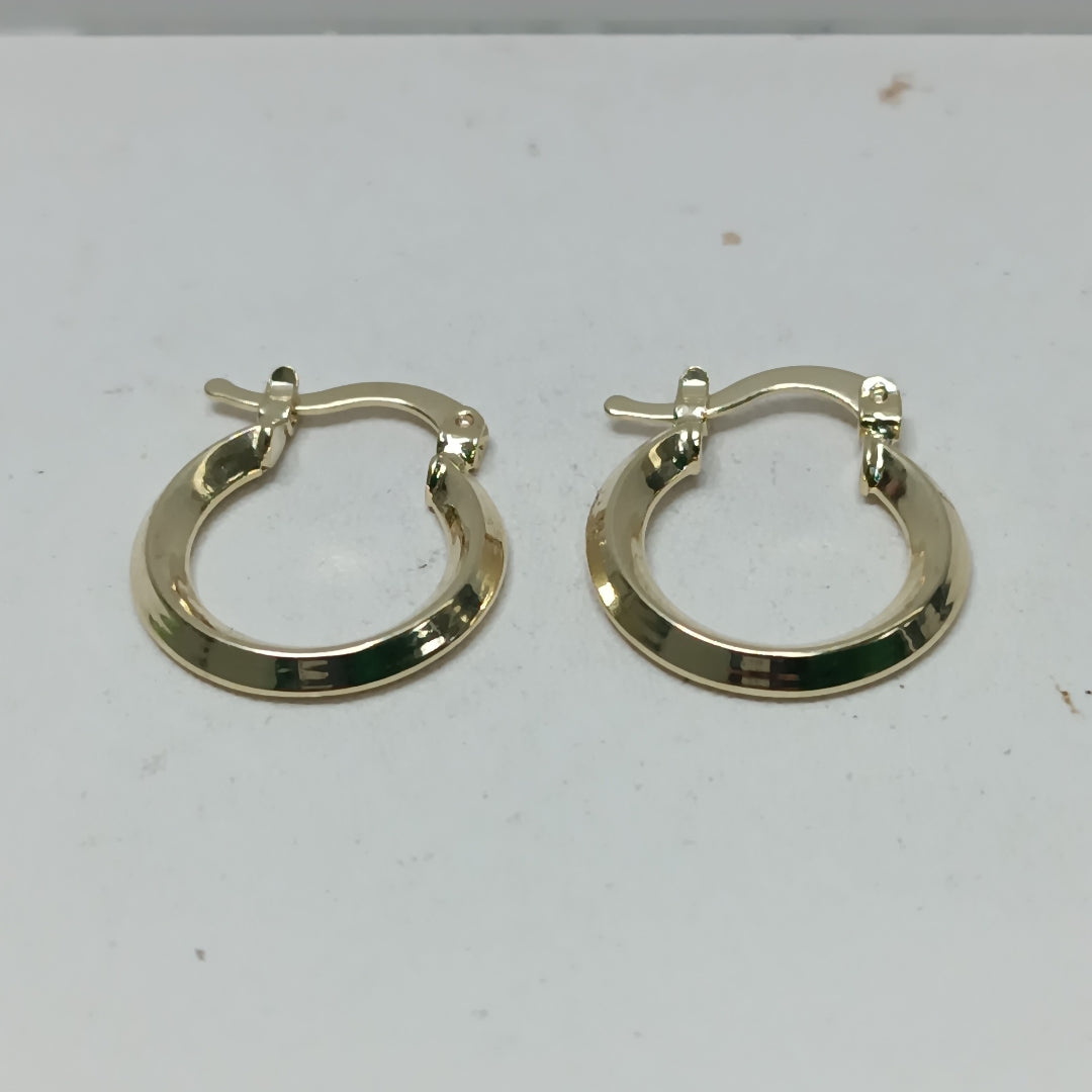 ARETES ARRACADAS CON CIRCONIAS 14K 2.3 GR (NUEVO)