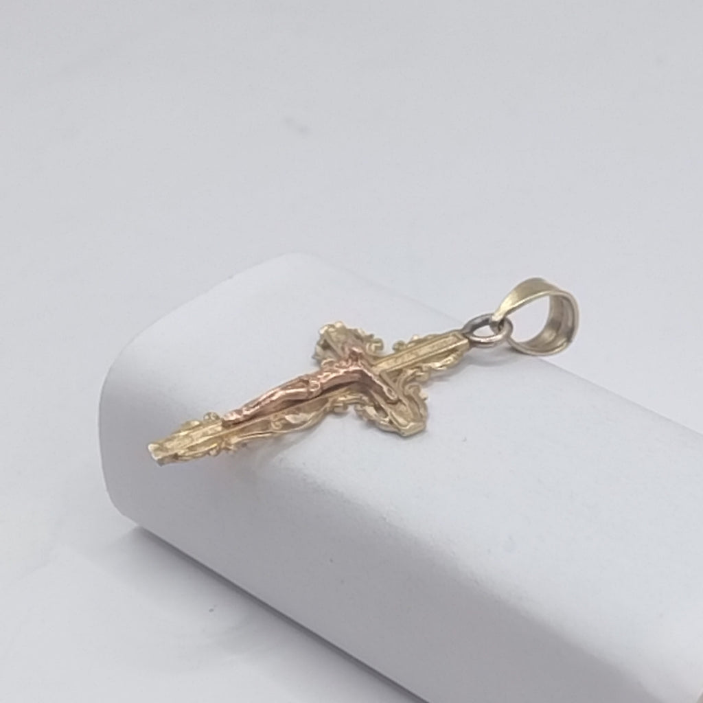 CRUCIFIJO ORO 10 K 1.5 GRMS (SEMINUEVO)