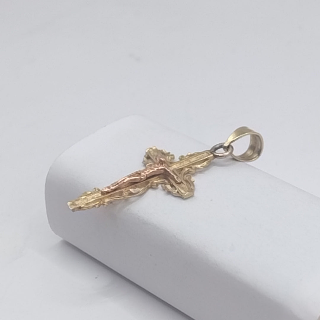 CRUCIFIJO ORO 10 K 1.5 GRMS (SEMINUEVO)