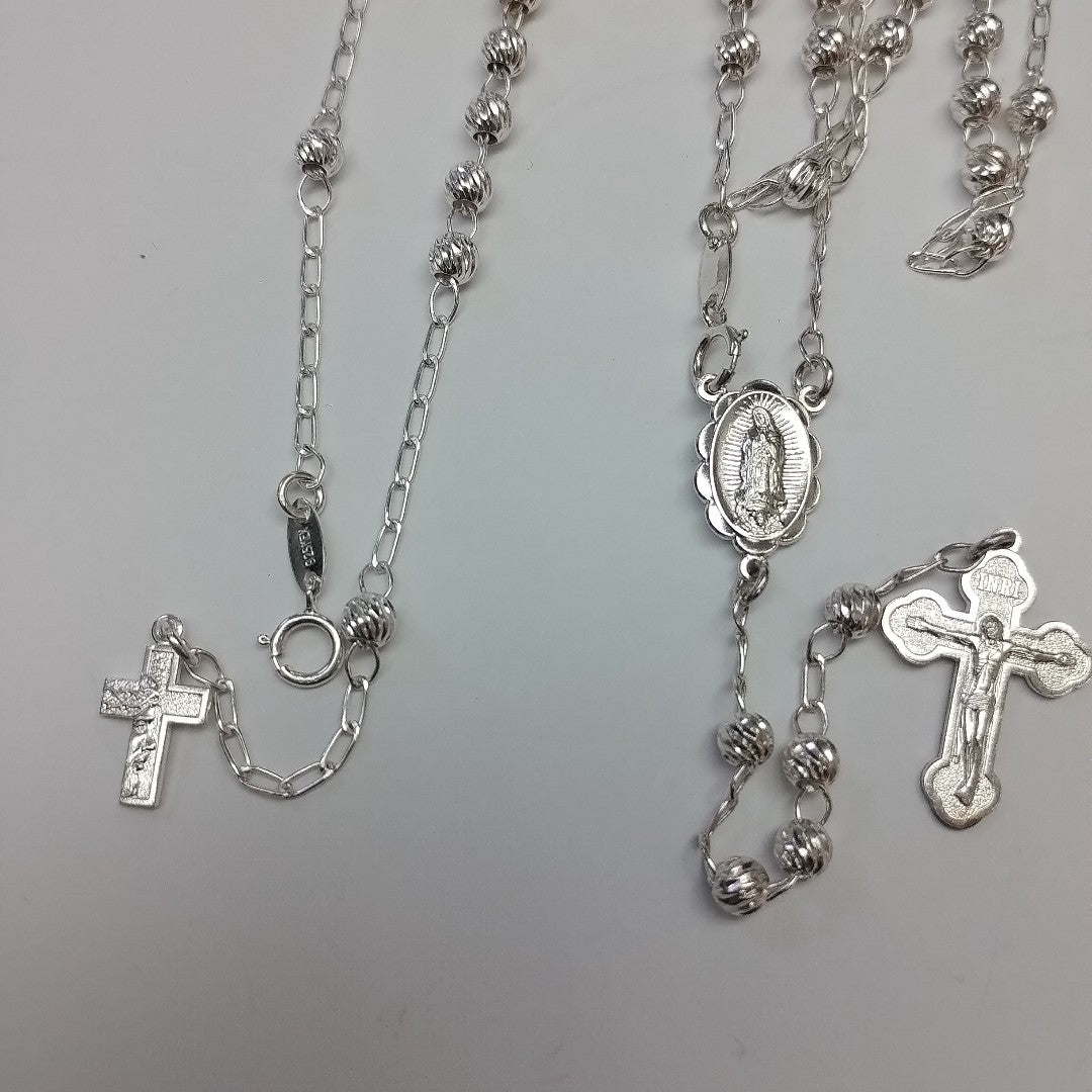 PULSERA, ROSARIO PLATA 21.6 GRMS (SEMINUEVO)