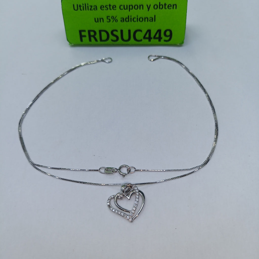 GARGANTILLA ORO,ORO BLANCO 14 K 2,10 GRMS (SEMINUEVO)