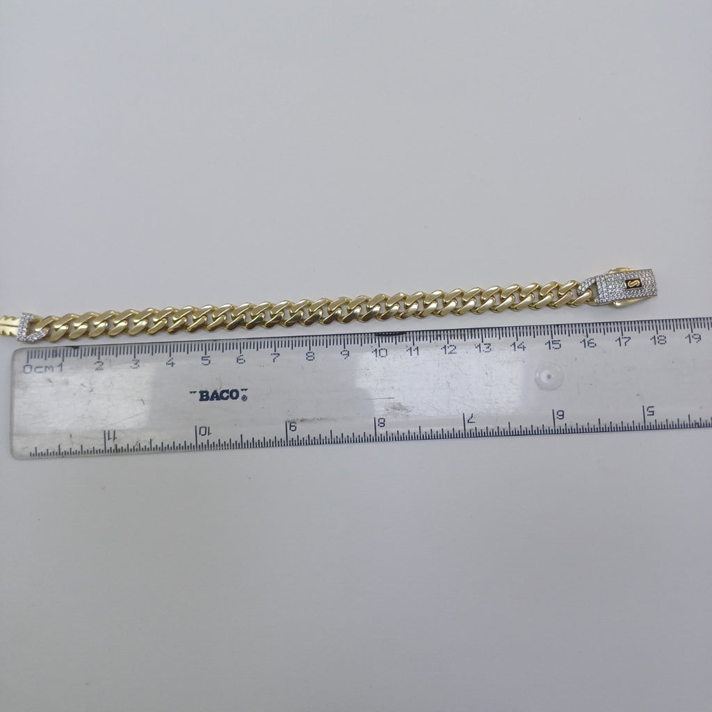 PULSERA MONACO ORO 10K 9 (NUEVO)