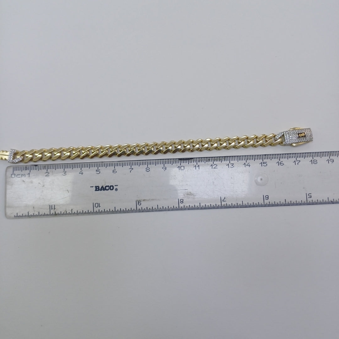 PULSERA MONACO ORO 10K 9 (NUEVO)