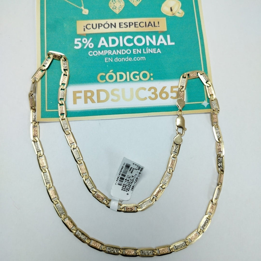CADENA ORO COMBINADO 14 K 37.1 GRMS (SEMINUEVO)