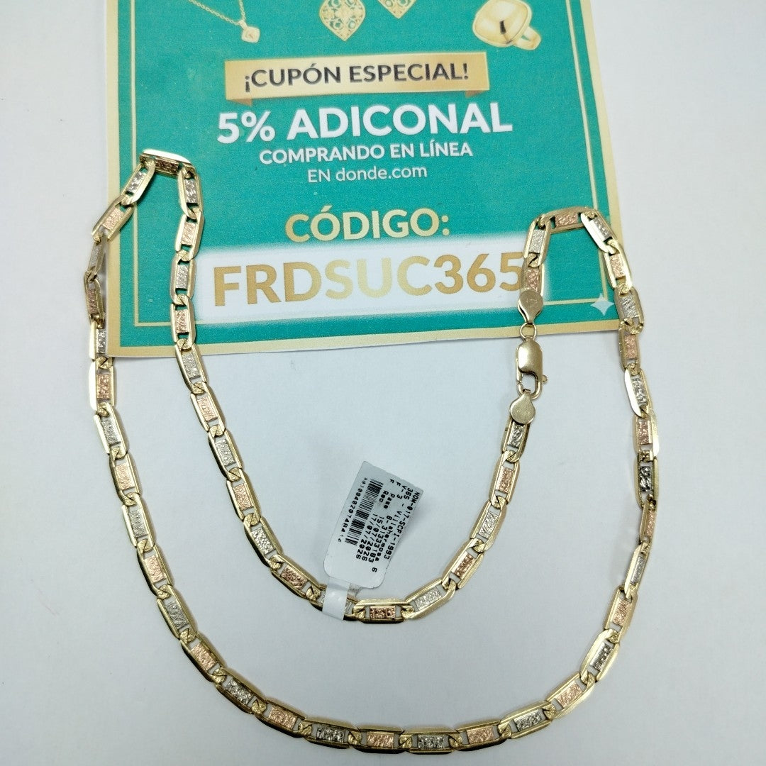 CADENA ORO COMBINADO 14 K 37.1 GRMS (SEMINUEVO)